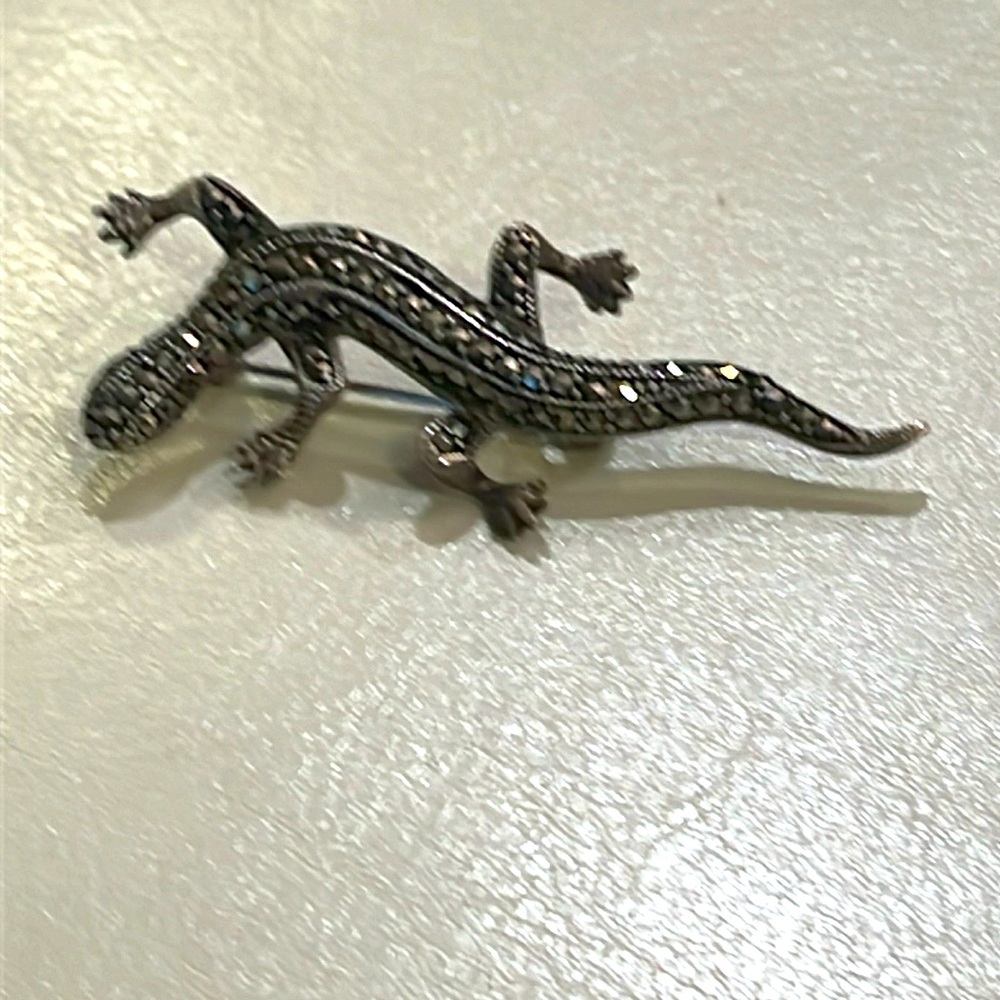 Brooch, lizard, iguana